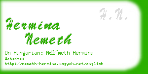 hermina nemeth business card